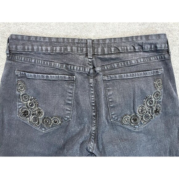NYDJ Jeans Women's Size 16 (35x26.5) Black Barbara Bootcut Made in USA - Picture 4 of 11